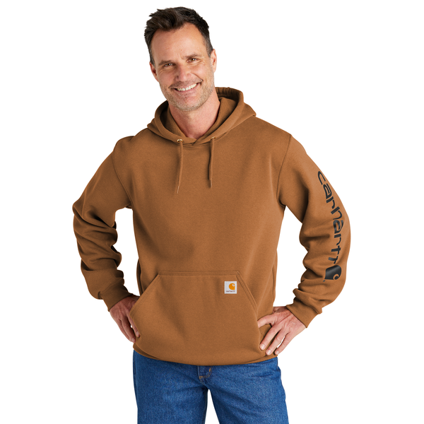 Carhartt® Midweight Cotton/Poly Hooded Logo Men's Sweatshirt