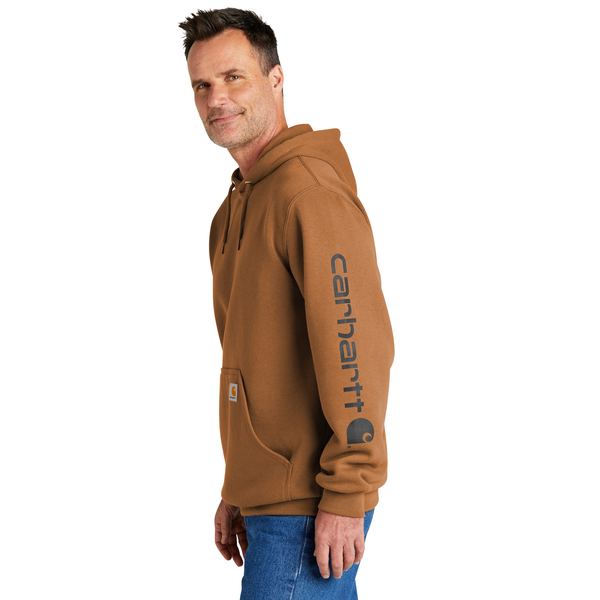 Carhartt® Midweight Cotton/Poly Hooded Logo Men's Sweatshirt