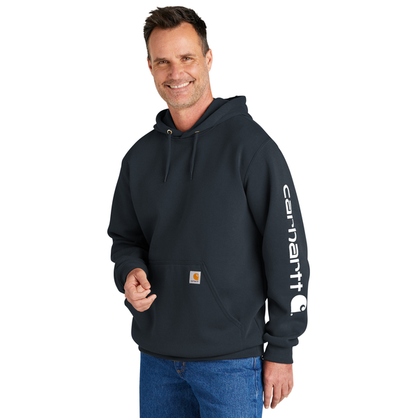 Carhartt® Midweight Cotton/Poly Hooded Logo Men's Sweatshirt