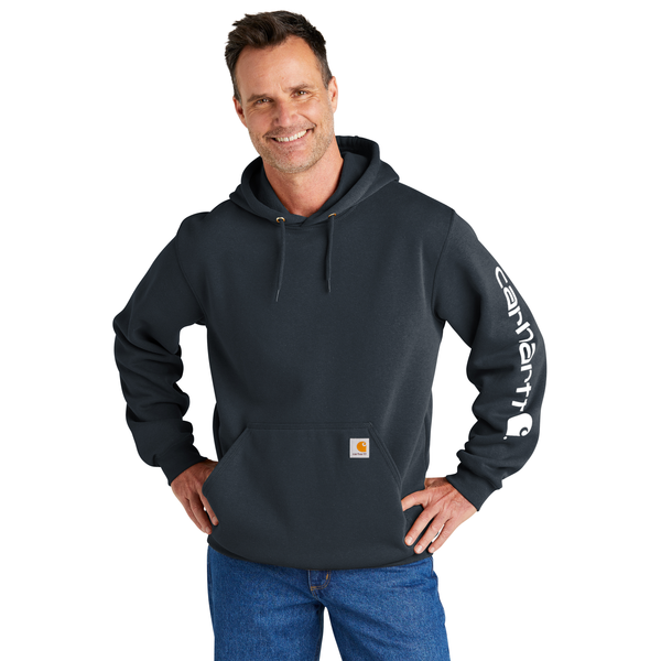 Carhartt® Midweight Cotton/Poly Hooded Logo Men's Sweatshirt
