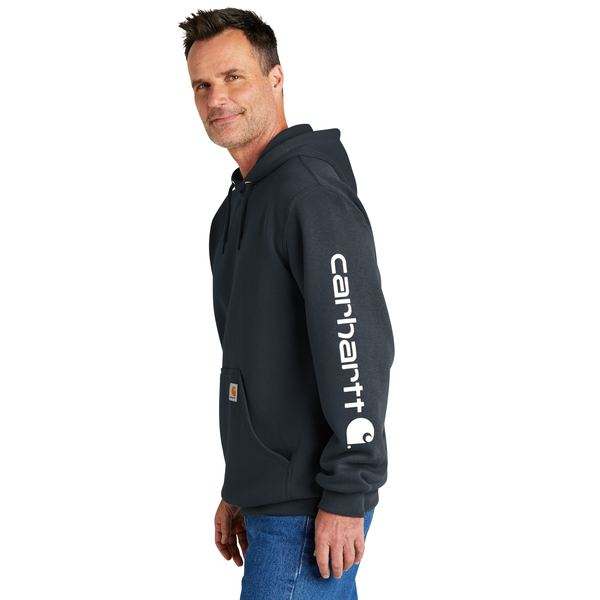 Carhartt® Midweight Cotton/Poly Hooded Logo Men's Sweatshirt