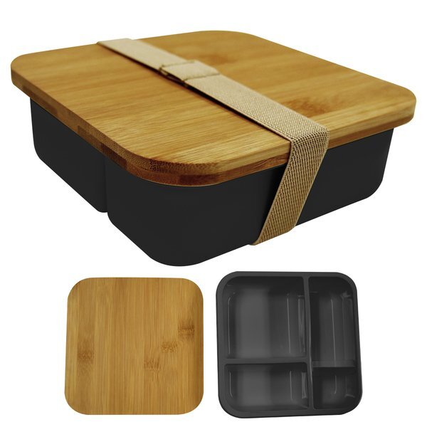 Square Meal Bento Box w/ Bamboo Lid