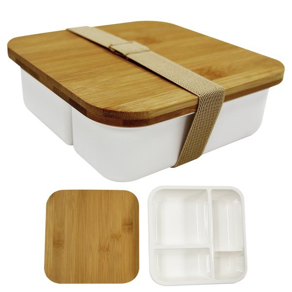 Square Meal Bento Box w/ Bamboo Lid