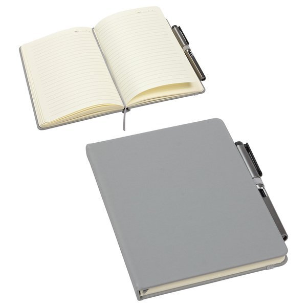 Quorom Soft Touch Journal w/ Matching Color Gel Pen, 5-3/4" x 8-3/8"