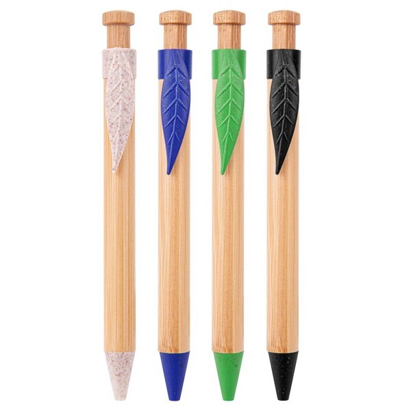 Camden Bamboo Wheat Straw Retractable Pen
