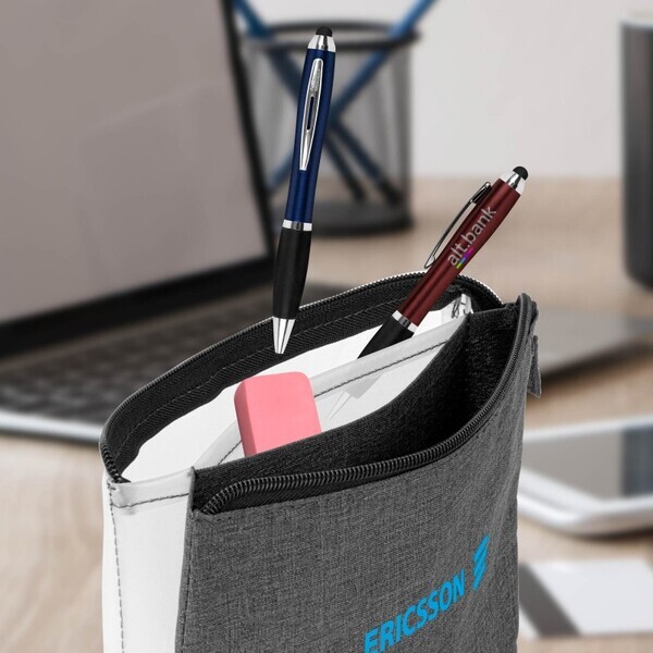 Heathered Reversible 3-Pocket EVA Pouch