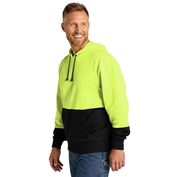 CornerStone® Enhanced Visibility Polyester Fleece Men's Pullover Hoodie