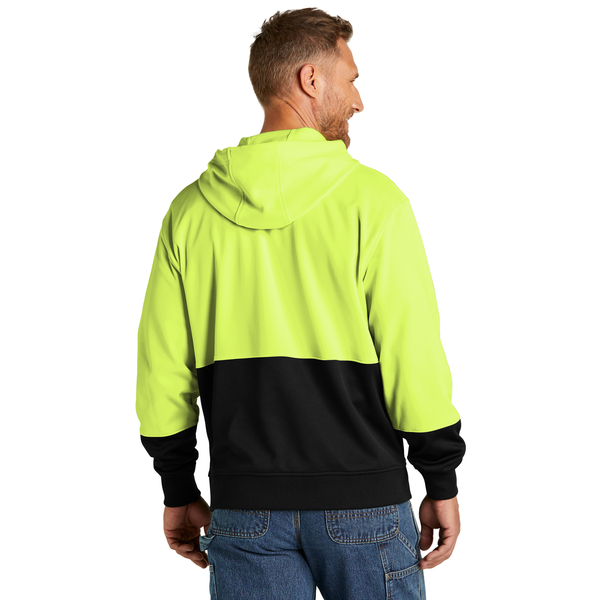 CornerStone® Enhanced Visibility Polyester Fleece Men's Pullover Hoodie