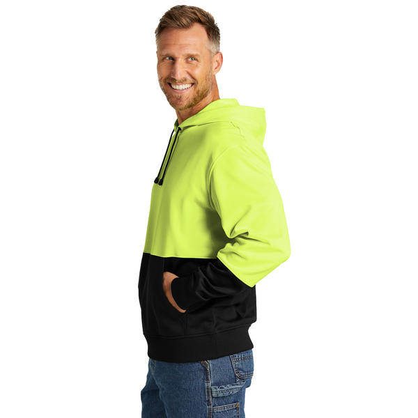CornerStone® Enhanced Visibility Polyester Fleece Men's Pullover Hoodie