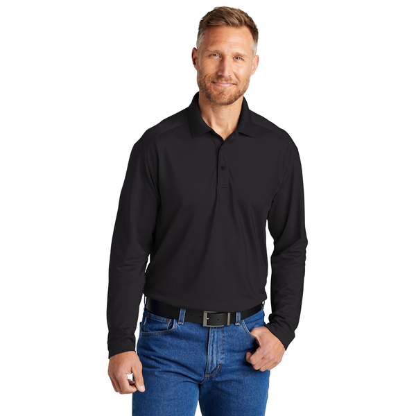 CornerStone® Select Lightweight Polyester Snag-Proof Long Sleeve Men's Polo