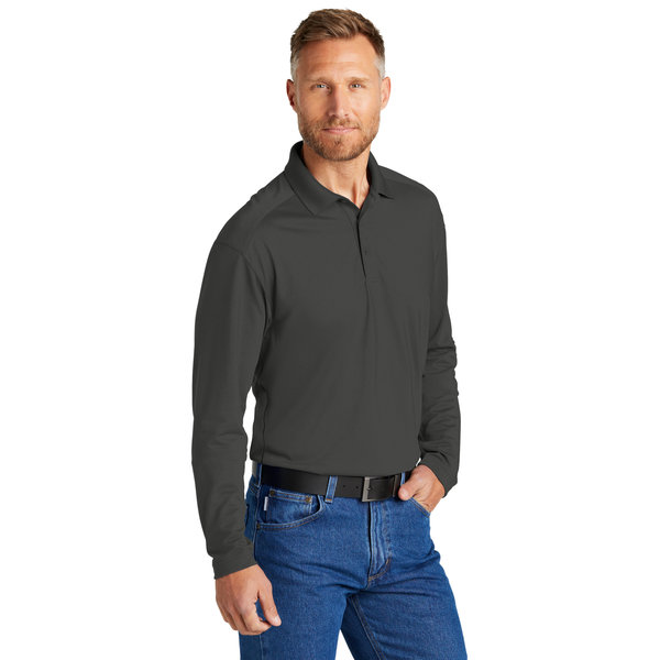 CornerStone® Select Lightweight Polyester Snag-Proof Long Sleeve Men's Polo