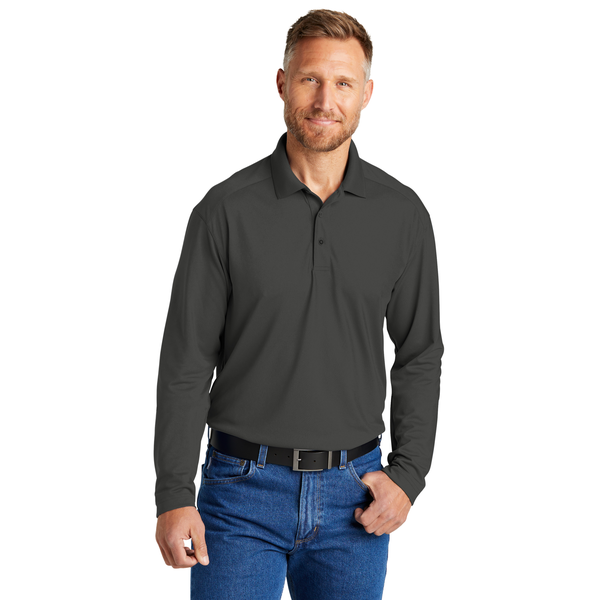 CornerStone® Select Lightweight Polyester Snag-Proof Long Sleeve Men's Polo
