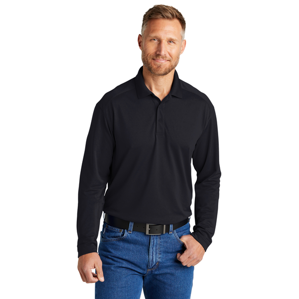 CornerStone® Select Lightweight Polyester Snag-Proof Long Sleeve Men's Polo