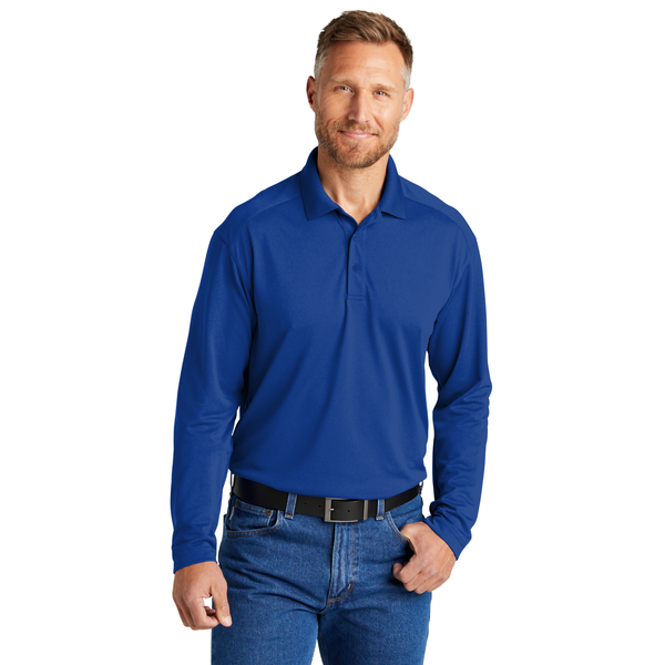 CornerStone® Select Lightweight Polyester Snag-Proof Long Sleeve Men's Polo