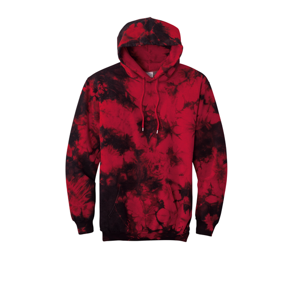 Port & Company® Cotton/Poly Crystal Tie-Dye Pullover Unisex Hoodie