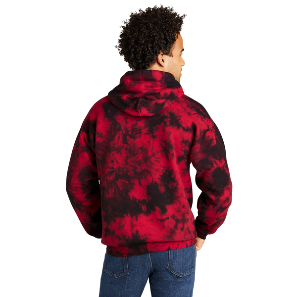 Port & Company® Cotton/Poly Crystal Tie-Dye Pullover Unisex Hoodie