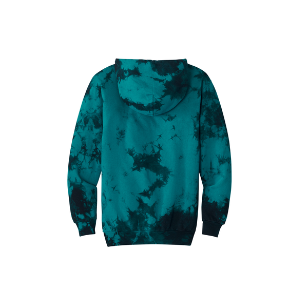 Port & Company® Cotton/Poly Crystal Tie-Dye Pullover Unisex Hoodie