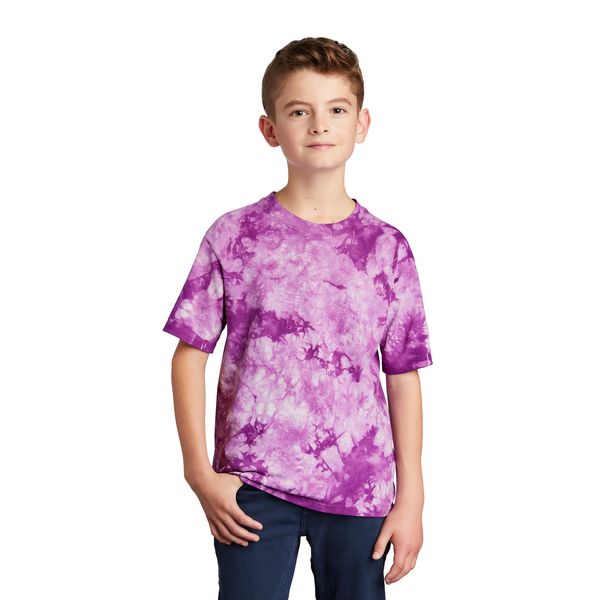 Port & Company® Cotton Crystal Tie-Dye Youth Tee