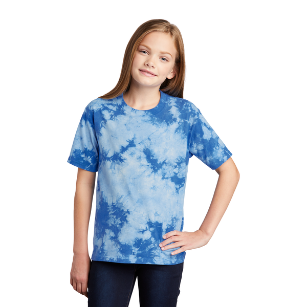 Port & Company® Cotton Crystal Tie-Dye Youth Tee