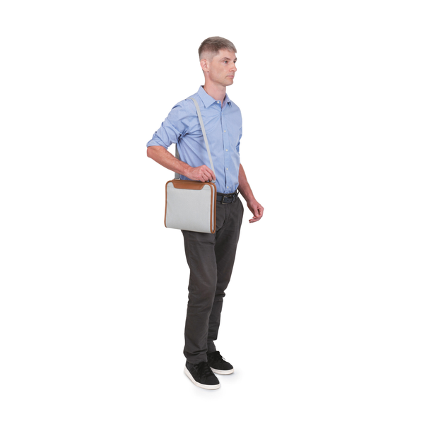 Mobile Office Hybrid Polyester Crossbody Portfolio