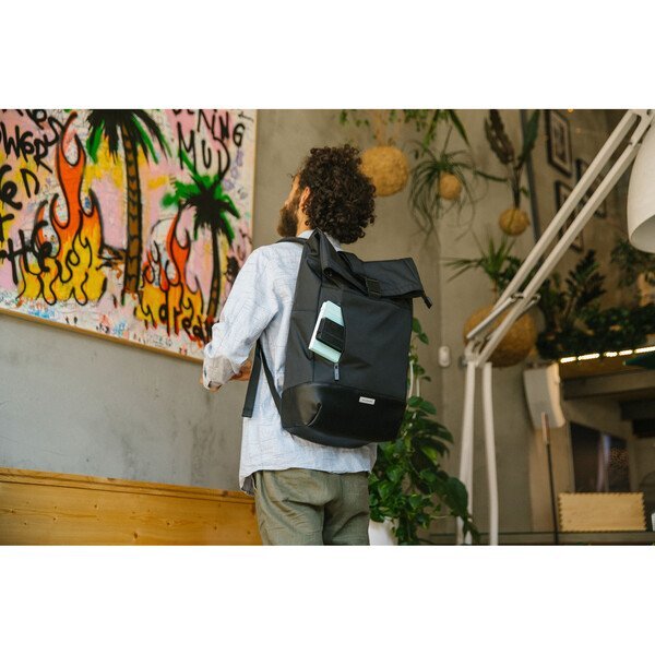 Moleskine® Metro Rolltop Polyester Backpack