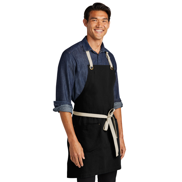 Port Authority® Canvas Full-Length Two-Pocket Apron