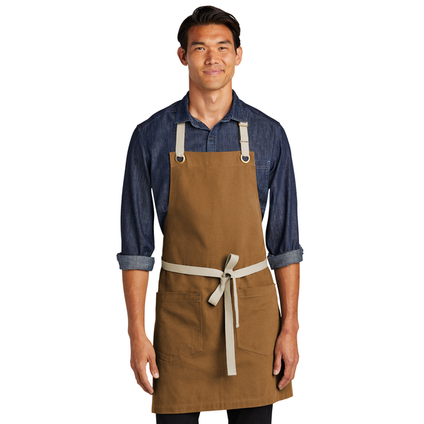 Port Authority® Canvas Full-Length Two-Pocket Apron