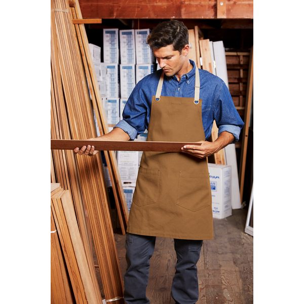 Port Authority® Canvas Full-Length Two-Pocket Apron