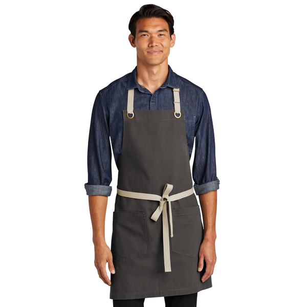 Port Authority® Canvas Full-Length Two-Pocket Apron