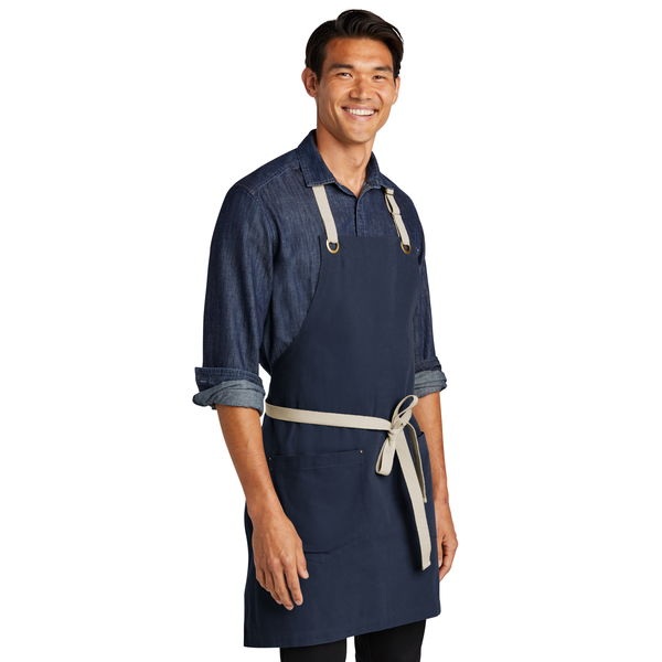 Port Authority® Canvas Full-Length Two-Pocket Apron