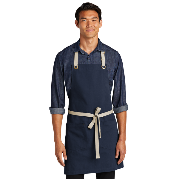 Port Authority® Canvas Full-Length Two-Pocket Apron