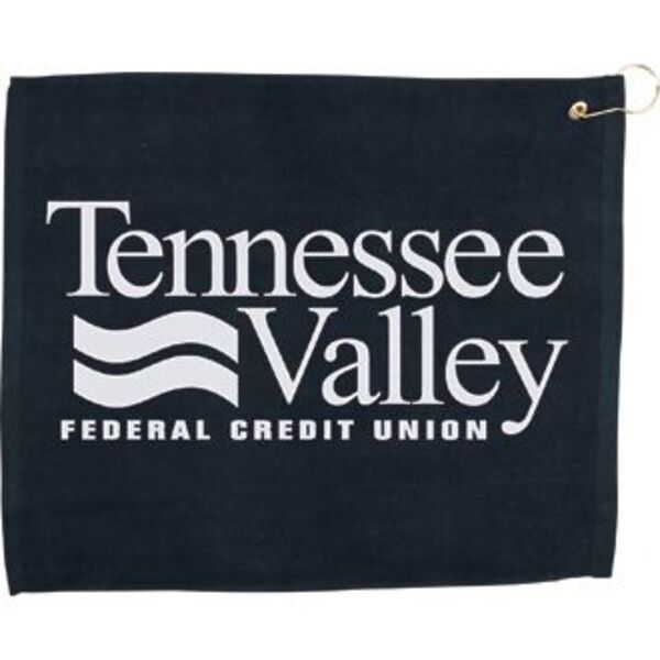 Hemmed Velour Golf Towel, 15" x 18"