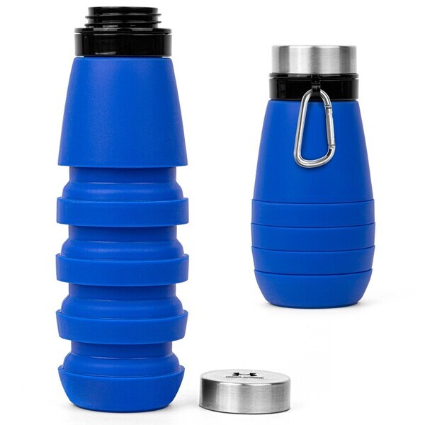 Whirlwind Collapsible Silicone Water Bottle, 20oz.