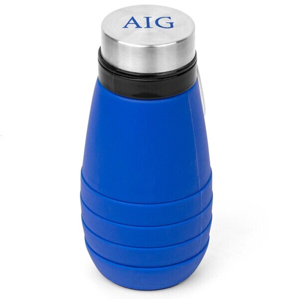 Whirlwind Collapsible Silicone Water Bottle, 20oz.