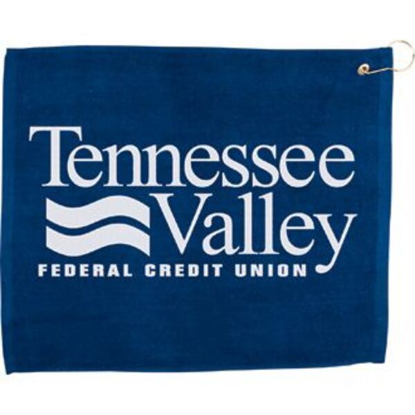 Hemmed Velour Golf Towel, 15" x 18"