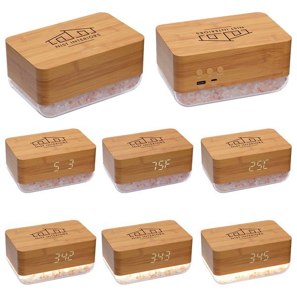 Sunrise Alarm Clock w/ Himalayan Salt Lamp & Wireless Charger