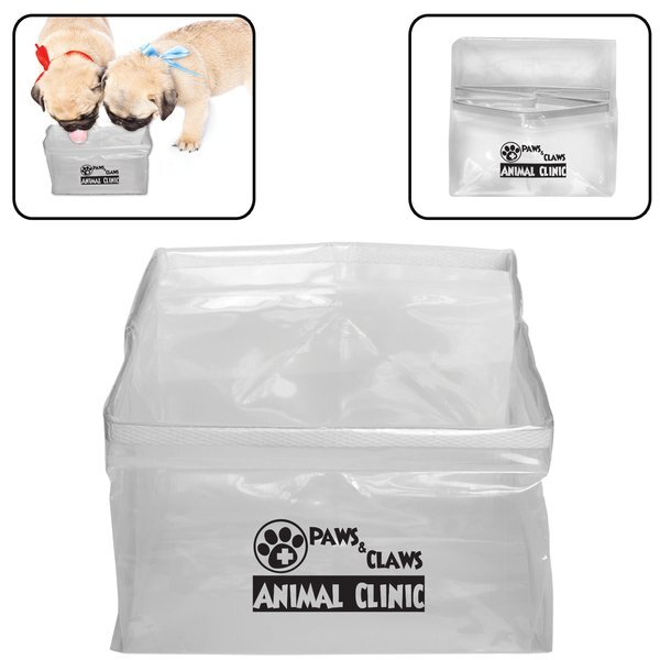 Clear Collapsible Pet Bowl