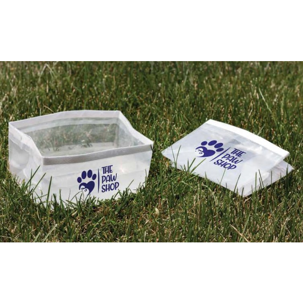 Clear Collapsible Pet Bowl