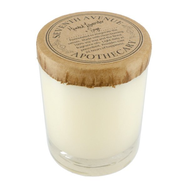 Seventh Avenue Apothecary Minted Lavender & Sage Glass Jar Candle, 11oz.