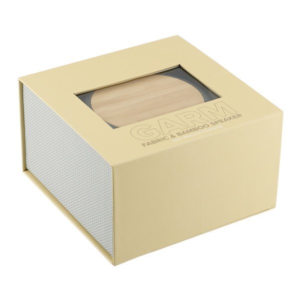 Garm Fabric & Bamboo Speaker w/ Wireless Charging