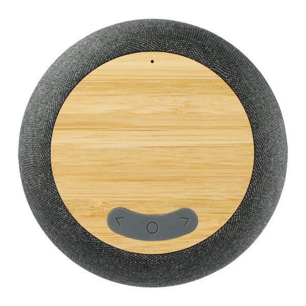 Garm Fabric & Bamboo Speaker w/ Wireless Charging