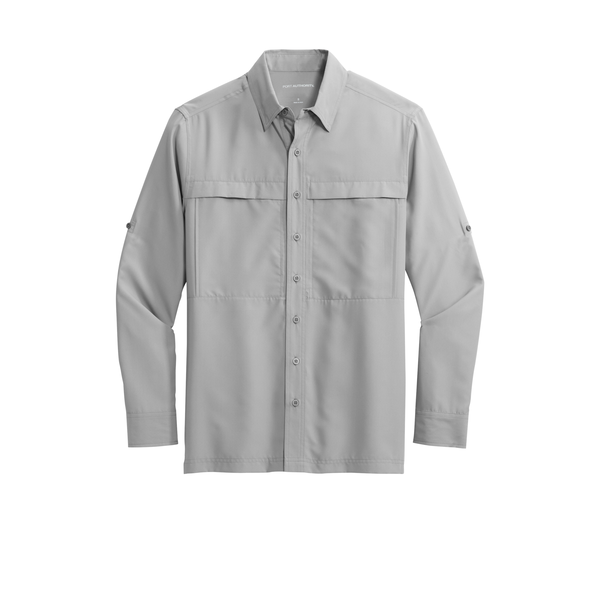 Port Authority® UV Daybreak Polyester Poplin Long Sleeve Men's Shirt