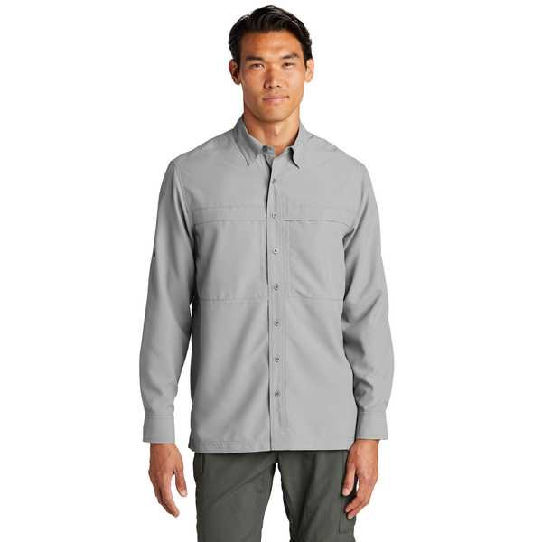 Port Authority® UV Daybreak Polyester Poplin Long Sleeve Men's Shirt
