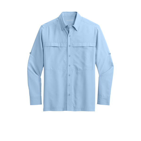 Port Authority® UV Daybreak Polyester Poplin Long Sleeve Men's Shirt