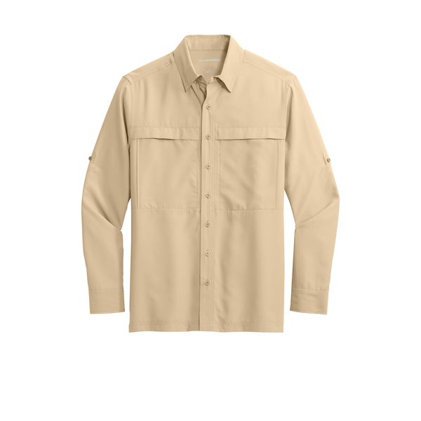 Port Authority® UV Daybreak Polyester Poplin Long Sleeve Men's Shirt