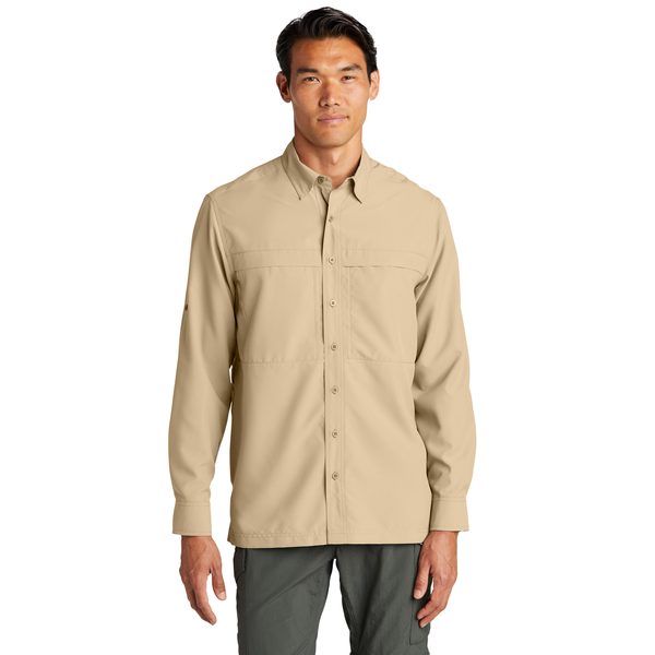 Port Authority® UV Daybreak Polyester Poplin Long Sleeve Men's Shirt