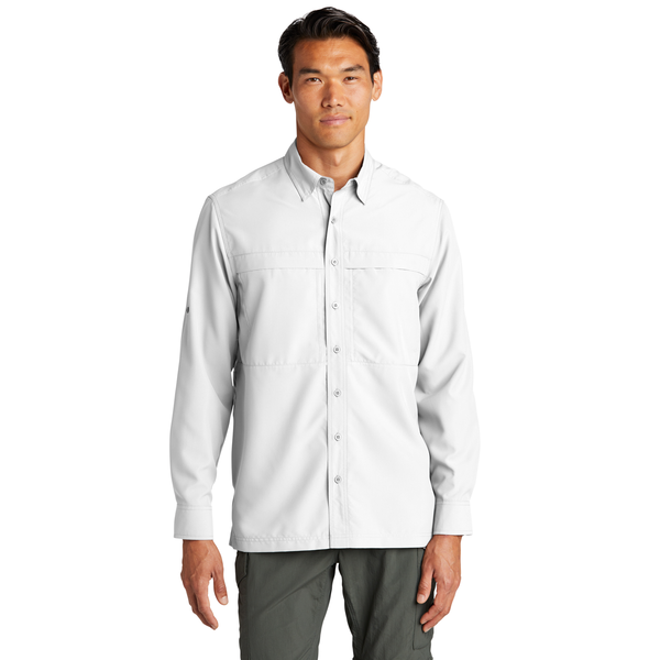 Port Authority® UV Daybreak Polyester Poplin Long Sleeve Men's Shirt