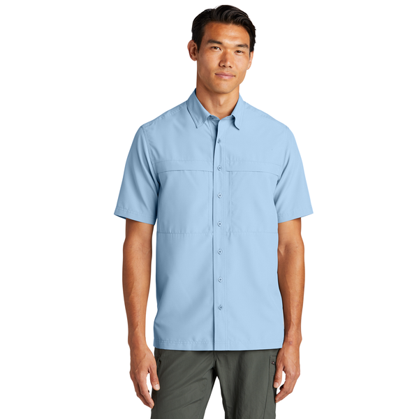 Port Authority® UV Daybreak Polyester Poplin Short Sleeve Men's Shirt