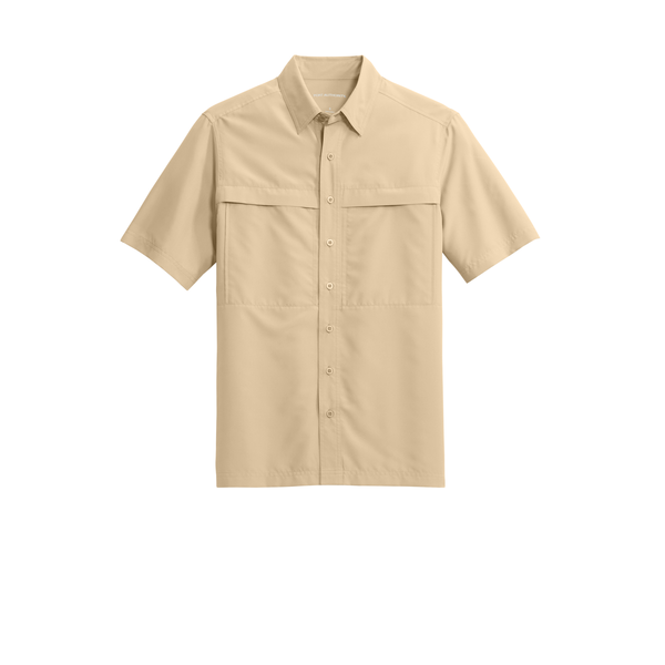 Port Authority® UV Daybreak Polyester Poplin Short Sleeve Men's Shirt