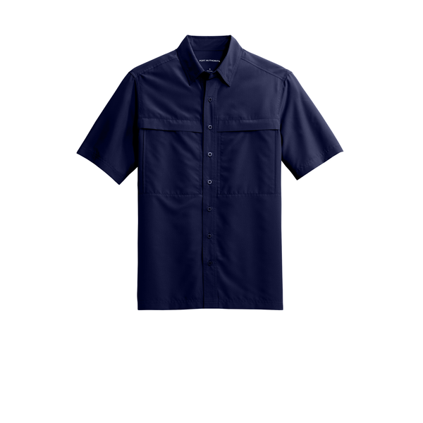 Port Authority® UV Daybreak Polyester Poplin Short Sleeve Men's Shirt